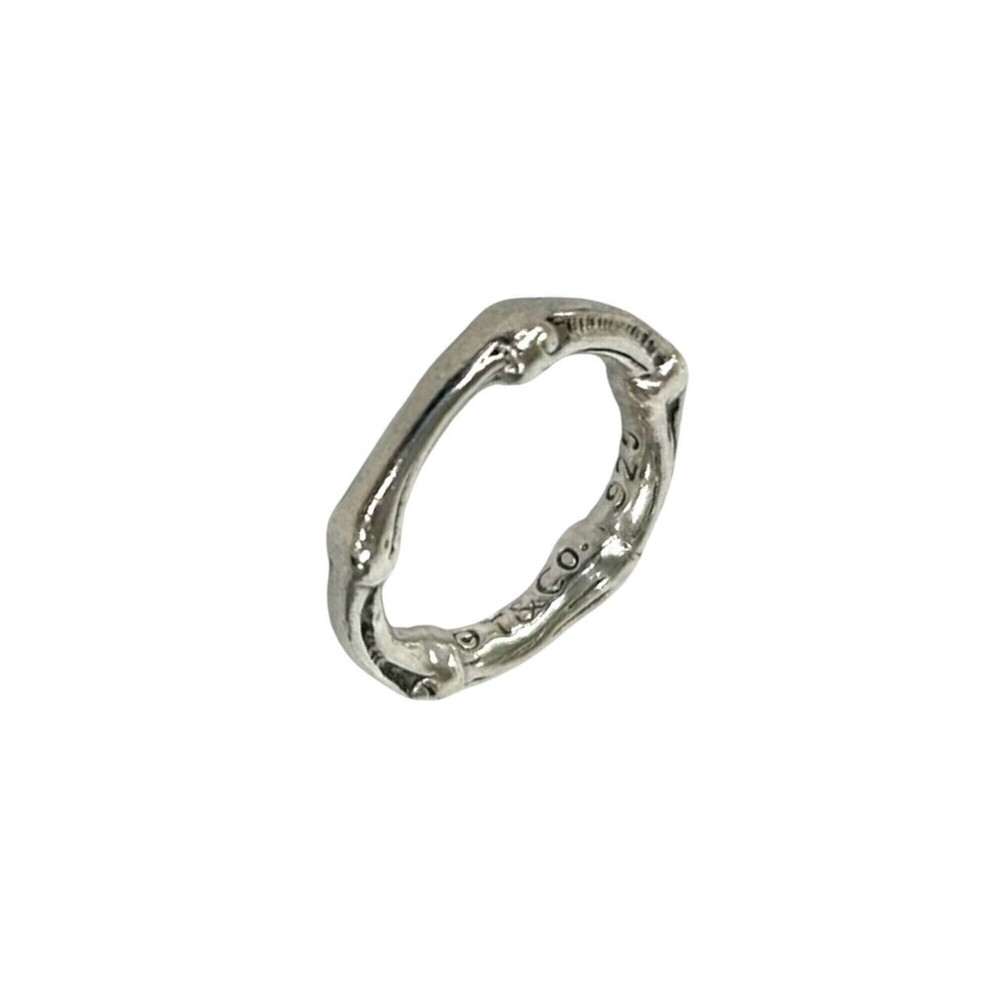 TIFFANY & CO. Vintage Silver Bamboo Ring